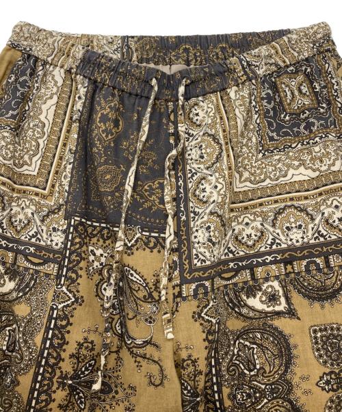 manipuri（マニプリ）manipuri (マニプリ) 総柄パンツ ブラウン サイズ:Freeの古着・服飾アイテム