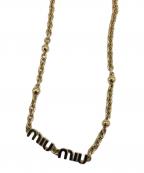 MIU MIUミュウミュウ）の古着「メタル ネックレス」