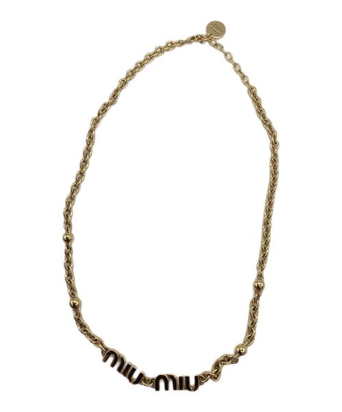 MIU MIU（ミュウミュウ）MIU MIU (ミュウミュウ) メタル ネックレスの古着・服飾アイテム