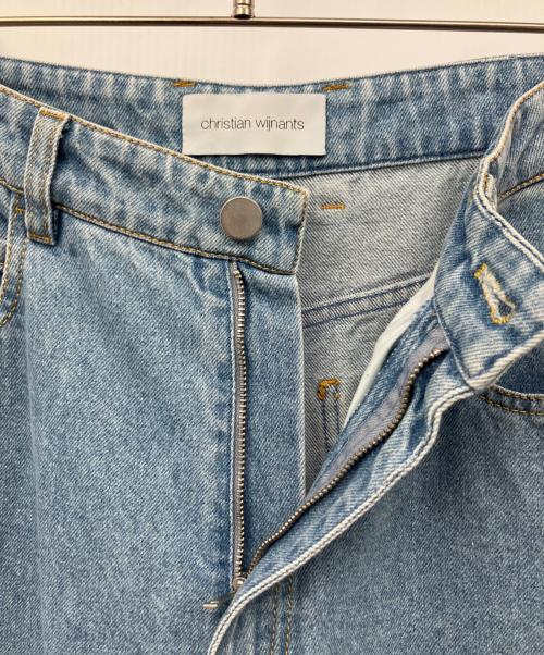 christian wijnants（クリスチャン ワイナンツ）christian wijnants (クリスチャン ワイナンツ) コクーンデニムパンツ インディゴ サイズ:34の古着・服飾アイテム