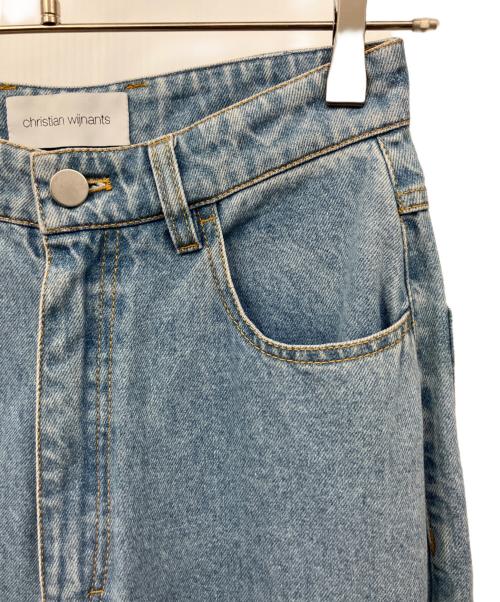 christian wijnants（クリスチャン ワイナンツ）christian wijnants (クリスチャン ワイナンツ) コクーンデニムパンツ インディゴ サイズ:34の古着・服飾アイテム