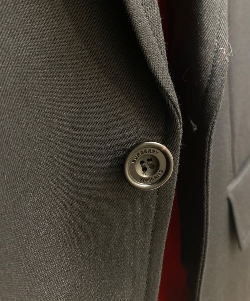 BURBERRY（バーバリー）BURBERRY (バーバリー) レイヤードテーラードジャケット ブラック×レッド サイズ:44の古着・服飾アイテム