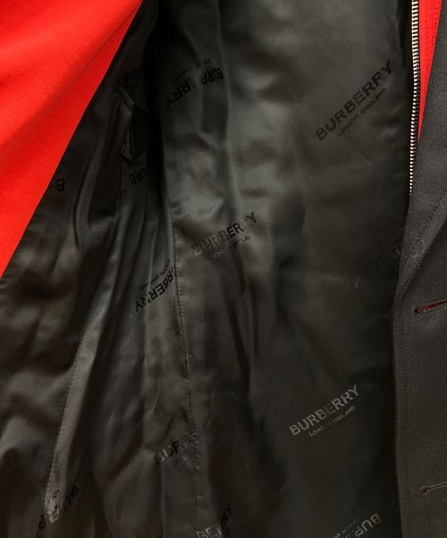 BURBERRY（バーバリー）BURBERRY (バーバリー) レイヤードテーラードジャケット ブラック×レッド サイズ:44の古着・服飾アイテム