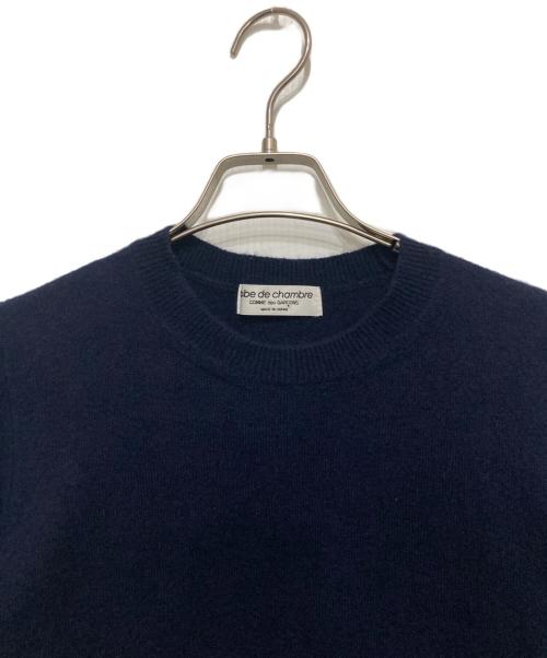 ROBE DE CHAMBRE COMME DES GARCONS（ローブドシャンブル コムデギャルソン）ROBE DE CHAMBRE COMME DES GARCONS (ローブドシャンブル コムデギャルソン) カシミヤニット ネイビー サイズ:不明の古着・服飾アイテム