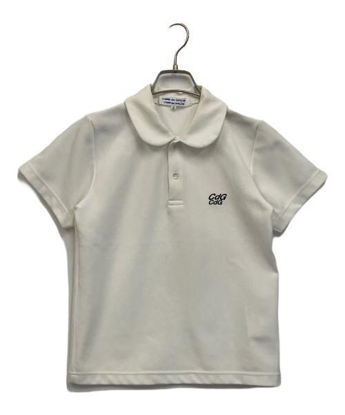 COMME des GARCONS COMME des GARCONS（コムデギャルソン コムデギャルソン）COMME des GARCONS COMME des GARCONS (コムデギャルソン コムデギャルソン) CDG刺繍ポロシャツ ホワイト サイズ:Sの古着・服飾アイテム