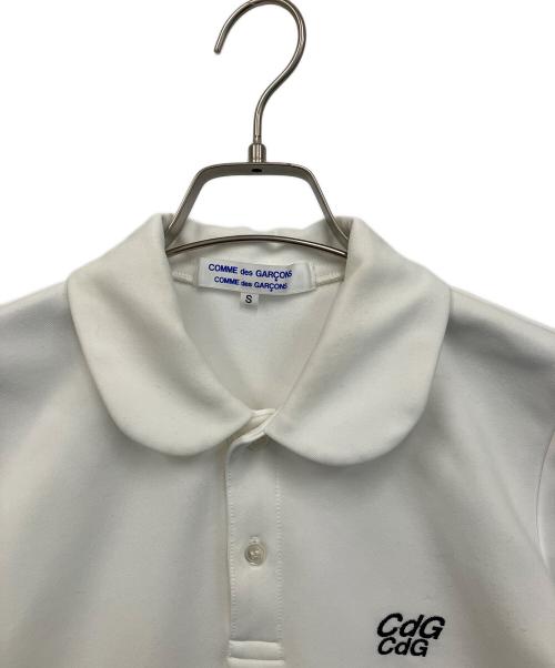 COMME des GARCONS COMME des GARCONS（コムデギャルソン コムデギャルソン）COMME des GARCONS COMME des GARCONS (コムデギャルソン コムデギャルソン) CDG刺繍ポロシャツ ホワイト サイズ:Sの古着・服飾アイテム