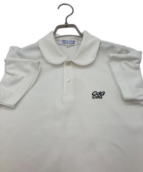 COMME des GARCONS COMME des GARCONS（コムデギャルソン コムデギャルソン）COMME des GARCONS COMME des GARCONS (コムデギャルソン コムデギャルソン) CDG刺繍ポロシャツ ホワイト サイズ:Sの古着・服飾アイテム