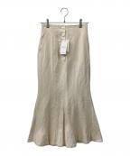 Nobleノーブル）の古着「シルク混ノイルマーメイドスカート」｜アイボリー