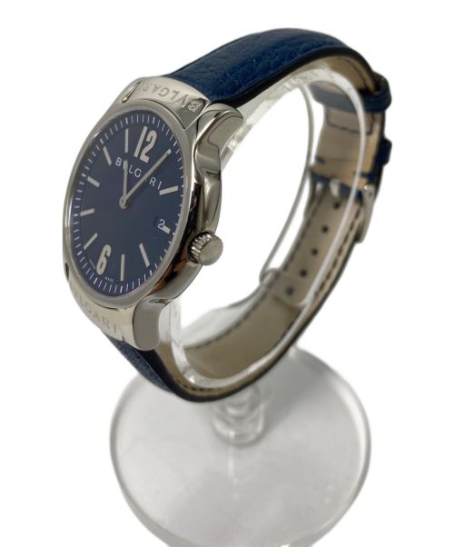 BVLGARI（ブルガリ）BVLGARI (ブルガリ) Solotempo（ソロテンポ） 青文字盤 サイズ:35ｍｍの古着・服飾アイテム