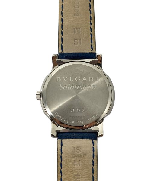 BVLGARI（ブルガリ）BVLGARI (ブルガリ) Solotempo（ソロテンポ） 青文字盤 サイズ:35ｍｍの古着・服飾アイテム