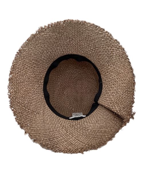 La Maison de Lyllis（ラメゾンドリリス）La Maison de Lyllis (ラメゾンドリリス) FOLD ラフィアハット ベージュ サイズ:Freeの古着・服飾アイテム