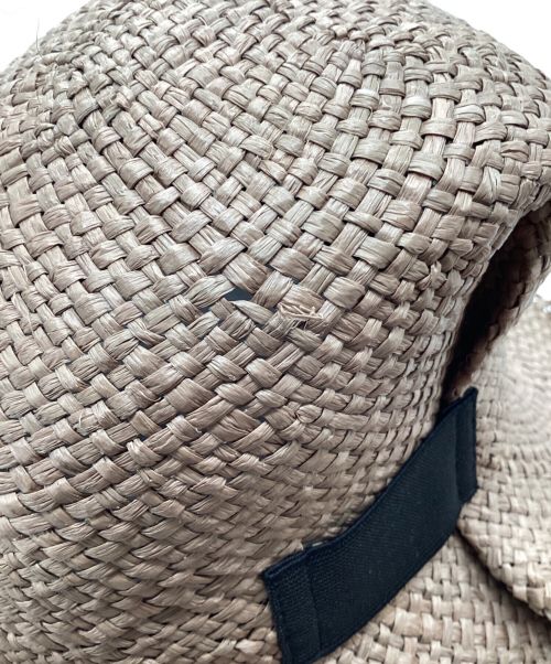 La Maison de Lyllis（ラメゾンドリリス）La Maison de Lyllis (ラメゾンドリリス) FOLD ラフィアハット ベージュ サイズ:Freeの古着・服飾アイテム