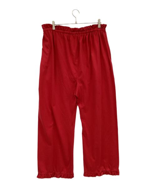 holiday（ホリデー）holiday (ホリデー) SUPER FINE DRY RUFFLE BAGGY PANTS レッド サイズ:ONE SIZEの古着・服飾アイテム