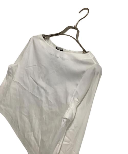theory（セオリー）theory (セオリー) ボートネックブラウス Cotton Shirting Boat NK VOL SH ホワイト サイズ:S 未使用品の古着・服飾アイテム