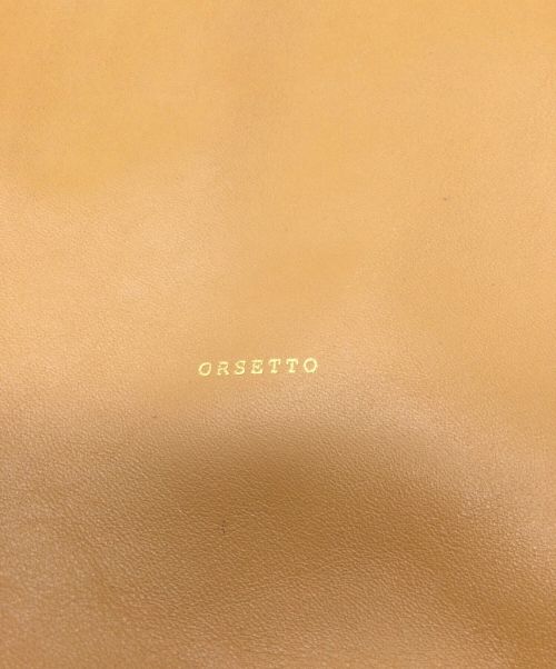 ORSETTO（オルセット）ORSETTO (オルセット) MORBIDOカウレザーワンハンドルバッグ キャメルの古着・服飾アイテム