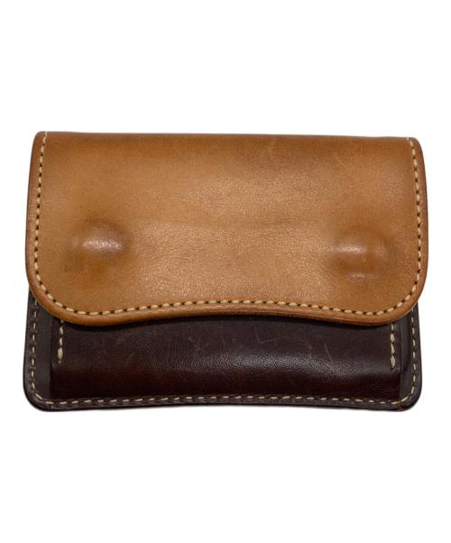 WILDSWANS（ワイルドスワンズ）WILDSWANS (ワイルドスワンズ) バイカラーコインケース ブラウンの古着・服飾アイテム