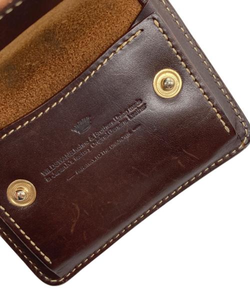 WILDSWANS（ワイルドスワンズ）WILDSWANS (ワイルドスワンズ) バイカラーコインケース ブラウンの古着・服飾アイテム