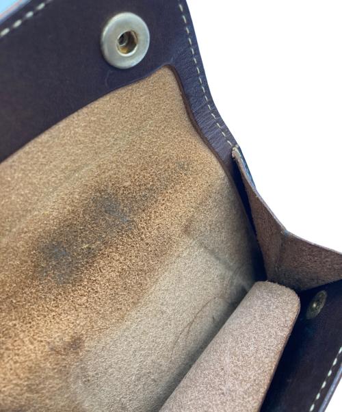 WILDSWANS（ワイルドスワンズ）WILDSWANS (ワイルドスワンズ) バイカラーコインケース ブラウンの古着・服飾アイテム