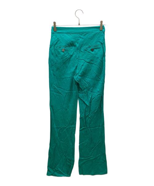 VERMEIL par iena（ヴェルメイユ パー イエナ）VERMEIL par iena (ヴェルメイユ パー イエナ) ベルギーリネンパンツ グリーン サイズ:38の古着・服飾アイテム