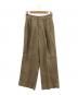 MUSE de Deuxieme Classe（ミューズ ドゥーズィエム クラス）の古着「ROILINO タックパンツ」｜ベージュ