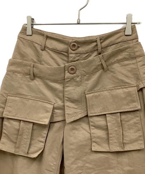 atmos pink（アトモスピンク）atmos pink (アトモスピンク) ダブルウエストパンツ ベージュ サイズ:S 未使用品の古着・服飾アイテム