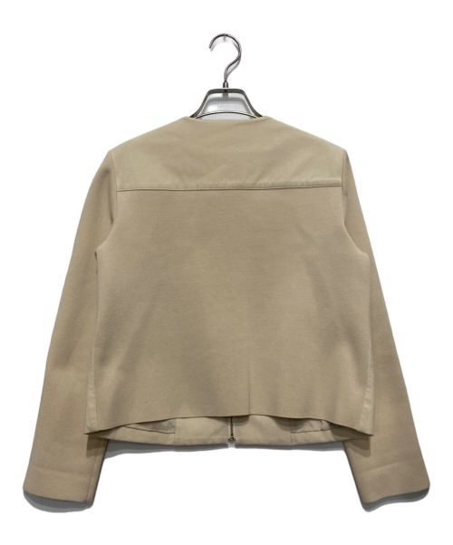 allureville（アルアバイル）allureville (アルアバイル) フェイクスエードニットブルゾン ベージュ サイズ:SIZE2の古着・服飾アイテム