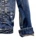 中古・古着 DSQUARED2 (ディースクエアード) クラッシュ加工デニムジャケット ブルー サイズ:46：19000円