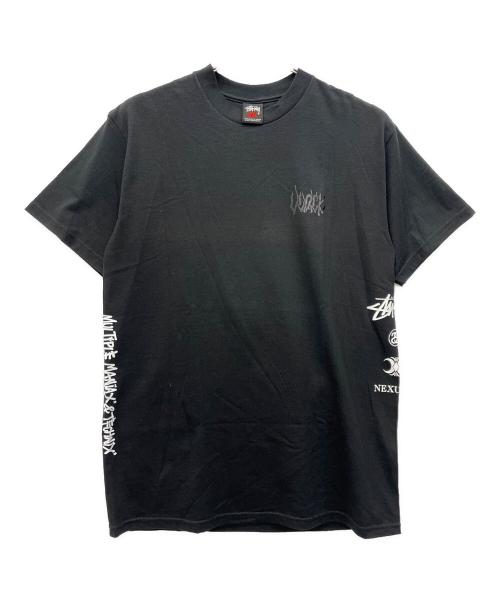 stussy（ステューシー）stussy (ステューシー) NEXUSVII (ネクサスセブン) プリントTシャツ ブラック サイズ:Mの古着・服飾アイテム