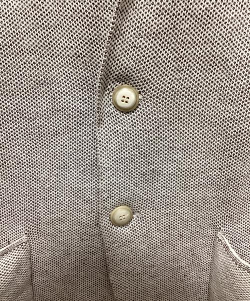 LARDINI（ラルディーニ）LARDINI (ラルディーニ) コットンミラノリブソリッド2Bニットジャケット ブラウン サイズ:Mの古着・服飾アイテム