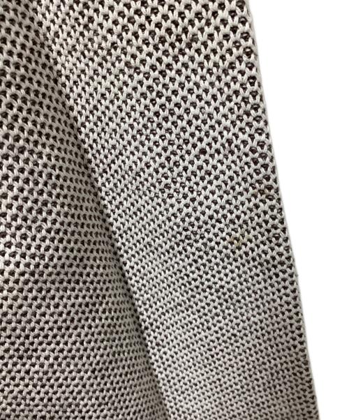 LARDINI（ラルディーニ）LARDINI (ラルディーニ) コットンミラノリブソリッド2Bニットジャケット ブラウン サイズ:Mの古着・服飾アイテム