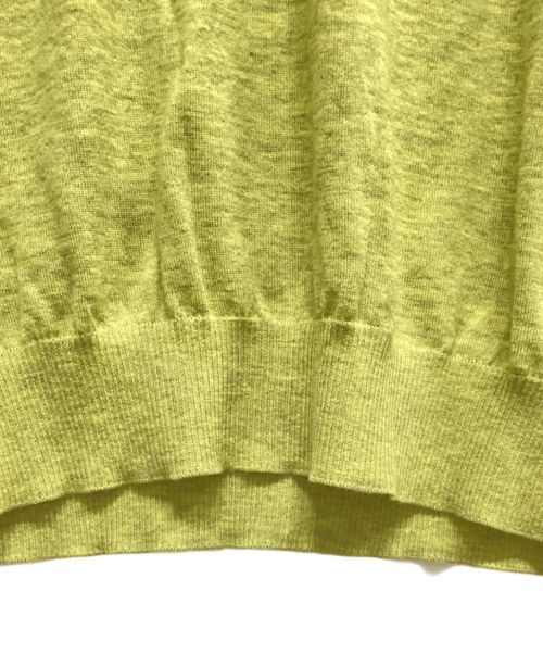 LOUIS VUITTON（ルイ ヴィトン）LOUIS VUITTON (ルイ ヴィトン) カシミヤVネックニット イエロー サイズ:Mの古着・服飾アイテム