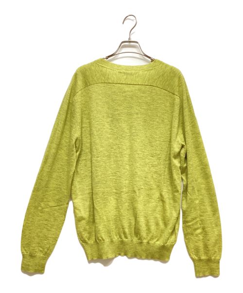 LOUIS VUITTON（ルイ ヴィトン）LOUIS VUITTON (ルイ ヴィトン) カシミヤVネックニット イエロー サイズ:Mの古着・服飾アイテム