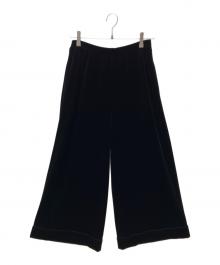 VELOUR NOIR by FOXEY NEWYORK（ベロア ノワール by フォクシー ニューヨーク）の古着「ベロアパンツ」｜ブラック