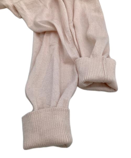 DRAWER（ドゥロワー）DRAWER (ドゥロワー) 18GカシミヤシルクVネックカーディガン ピンク サイズ:1の古着・服飾アイテム