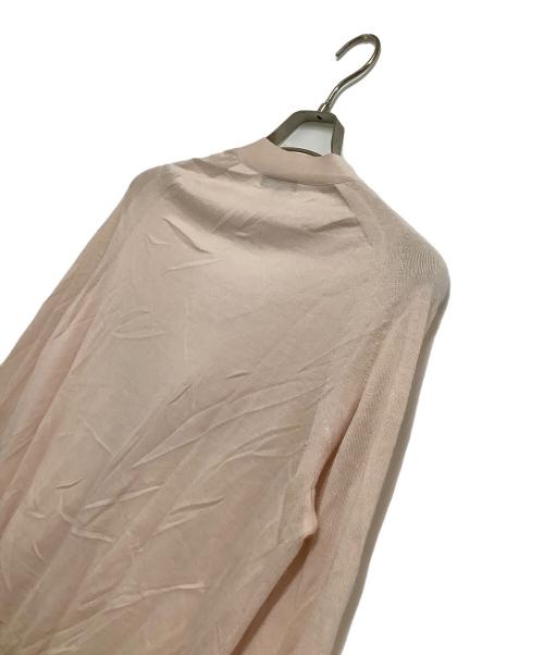 DRAWER（ドゥロワー）DRAWER (ドゥロワー) 18GカシミヤシルクVネックカーディガン ピンク サイズ:1の古着・服飾アイテム