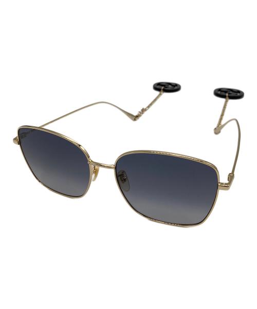 GUCCI（グッチ）GUCCI (グッチ) チェーンモチーフ付サングラス GG1030SK グレー サイズ:60-17の古着・服飾アイテム