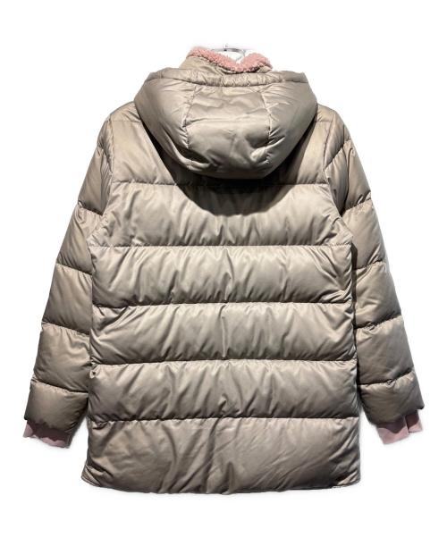 Patagonia（パタゴニア）Patagonia (パタゴニア) Girl's Down Parka Patagonia ベージュ×ピンク サイズ:SIZE XXL(ガールズ)の古着・服飾アイテム