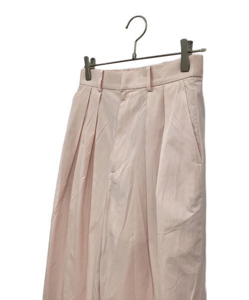 Mila Owen（ミラオーウェン）Mila Owen (ミラオーウェン) 後ろゴム2タックダンディワークパンツ ピンク サイズ:1の古着・服飾アイテム