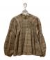 BLAMINK（ブラミンク）の古着「 F WO CHK NC LSL/チェックブラウス」｜ブラウン