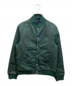 maison kitsuneメゾンキツネ）の古着「リバーシブルボンバージャケット」｜グリーン×ネイビー
