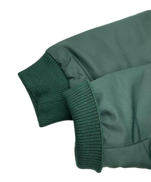 maison kitsune（メゾンキツネ）maison kitsune (メゾンキツネ) リバーシブルボンバージャケット グリーン×ネイビー サイズ:不明の古着・服飾アイテム