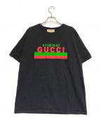 GUCCIグッチ）の古着「オーバーサイズTシャツ」｜ブラック