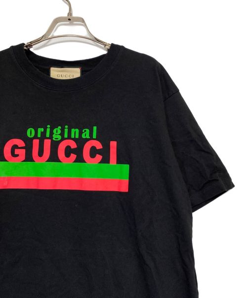 GUCCI（グッチ）GUCCI (グッチ) オーバーサイズTシャツ ブラック サイズ:Mの古着・服飾アイテム