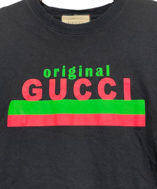 GUCCI（グッチ）GUCCI (グッチ) オーバーサイズTシャツ ブラック サイズ:Mの古着・服飾アイテム