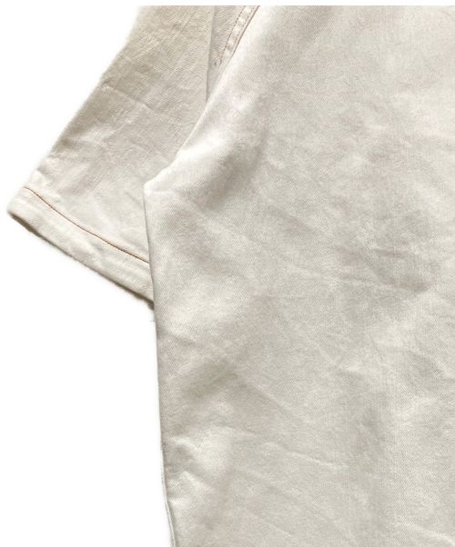 LOUIS VUITTON（ルイ ヴィトン）LOUIS VUITTON (ルイ ヴィトン) エンボスモノグラムベースボールシャツ ホワイト サイズ:XXLの古着・服飾アイテム