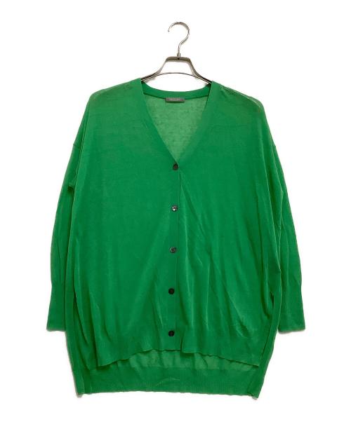 theory luxe（セオリーリュクス）theory luxe (セオリーリュクス) ウォッシャブルカーディガン グリーン サイズ:38の古着・服飾アイテム