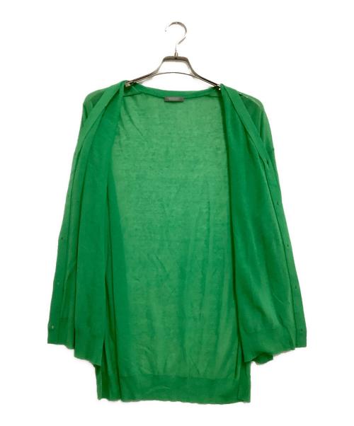 theory luxe（セオリーリュクス）theory luxe (セオリーリュクス) ウォッシャブルカーディガン グリーン サイズ:38の古着・服飾アイテム