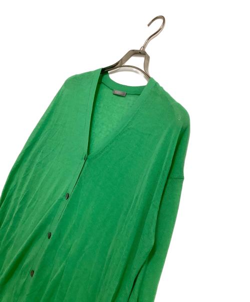 theory luxe（セオリーリュクス）theory luxe (セオリーリュクス) ウォッシャブルカーディガン グリーン サイズ:38の古着・服飾アイテム