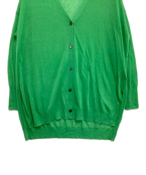 theory luxe（セオリーリュクス）theory luxe (セオリーリュクス) ウォッシャブルカーディガン グリーン サイズ:38の古着・服飾アイテム