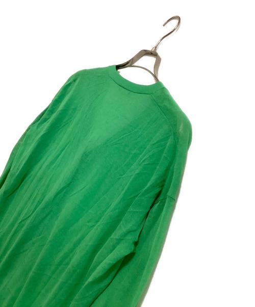 theory luxe（セオリーリュクス）theory luxe (セオリーリュクス) ウォッシャブルカーディガン グリーン サイズ:38の古着・服飾アイテム